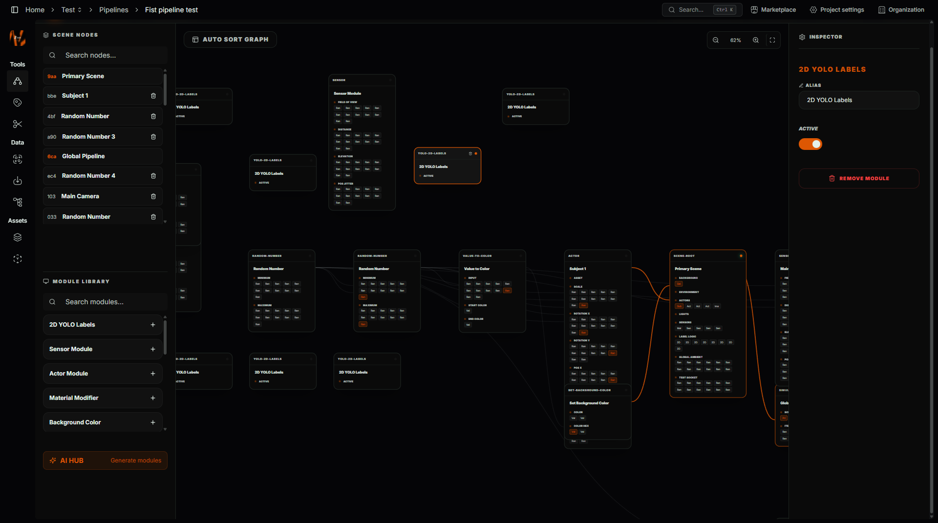 The Scailab workspace